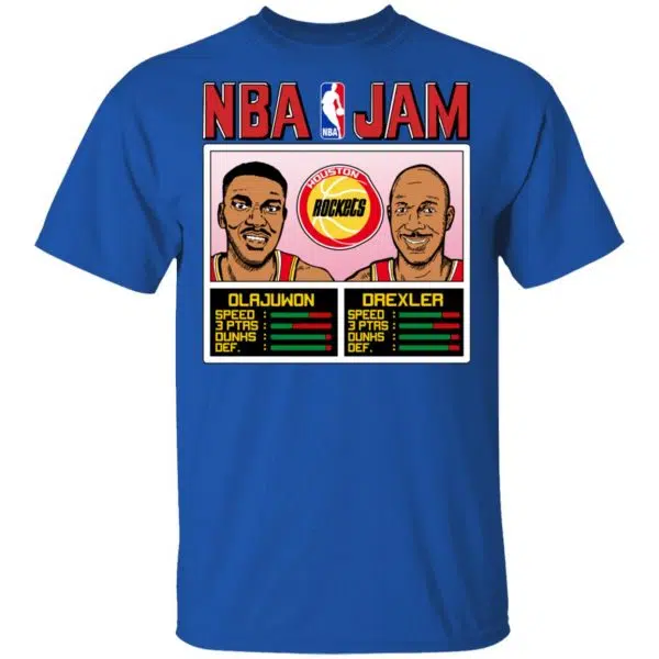 NBA Jam Rockets Olajuwon And Drexler Shirt, Hoodie, Tank 6