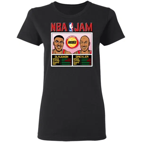 NBA Jam Rockets Olajuwon And Drexler Shirt, Hoodie, Tank 7