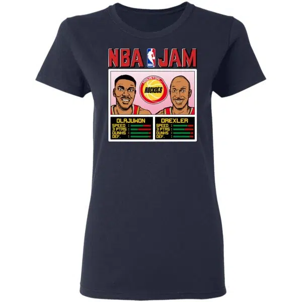 NBA Jam Rockets Olajuwon And Drexler Shirt, Hoodie, Tank 8