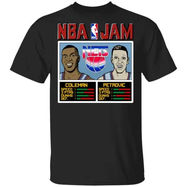 NBA Jam Nets Coleman And Petrovic Shirt, Hoodie, Tank 3
