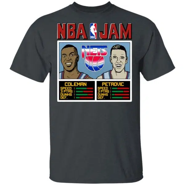 NBA Jam Nets Coleman And Petrovic Shirt, Hoodie, Tank 4