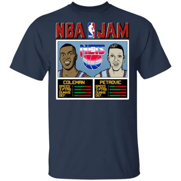 NBA Jam Nets Coleman And Petrovic Shirt, Hoodie, Tank 5