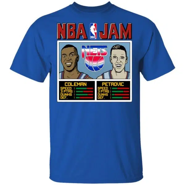 NBA Jam Nets Coleman And Petrovic Shirt, Hoodie, Tank 6