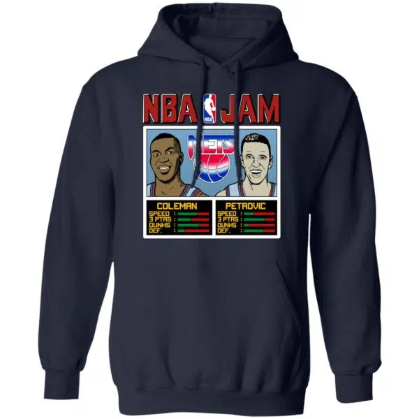 NBA Jam Nets Coleman And Petrovic Shirt, Hoodie, Tank 12