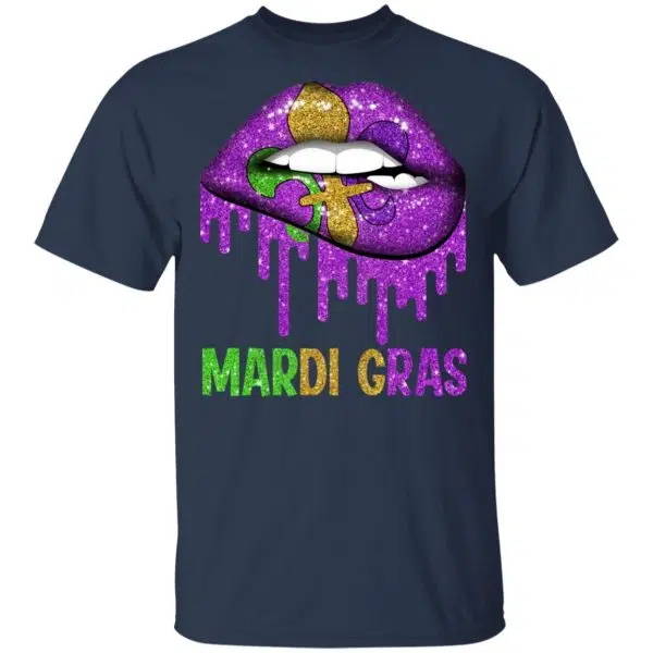 Mardi Gras Lip Biting Shirt, Hoodie, Tank 5