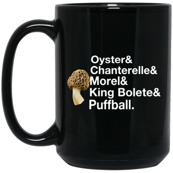 The Mushroom Forager Oyster & Chanterelle & Morel & King Bolete & Puffball Mug Coffee Mugs 4