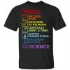 Earth Is Not Flat Vaccines Work We've Been To The Moon Chemtrails Aren't A Thing Climate Change Is Real Evolution Is A Fact Stand Up For Science Shirt, Hoodie, Tank 2
