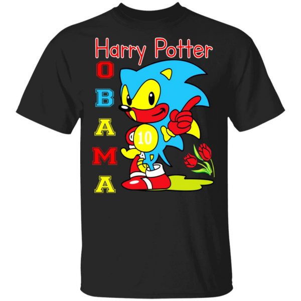 Harry Potter Obama Sonic Version Shirt, Hoodie, Tank 3