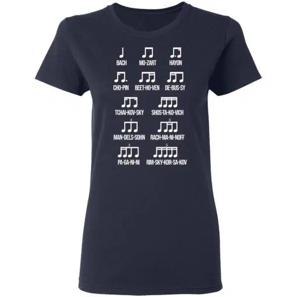 Composer Rhythm Music Gift Bach Mozart Beethoven Chopin Camiseta Shirt, Hoodie, Tank 9