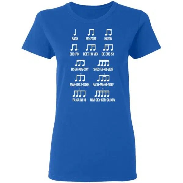 Composer Rhythm Music Gift Bach Mozart Beethoven Chopin Camiseta Shirt, Hoodie, Tank 10
