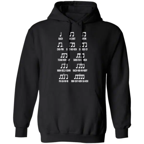Composer Rhythm Music Gift Bach Mozart Beethoven Chopin Camiseta Shirt, Hoodie, Tank 11