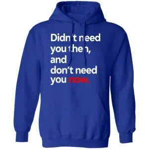 Didn't Need You Then And Don't Need You Now Shirt, Hoodie, Tank 25