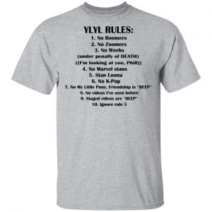 Ylyl Rules No Boomers No Zoomers No Weebs Ignore Rule 5 Shirt, Hoodie, Tank 8