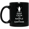 Keep Calm And Narfle The Garthok Black Mug 2