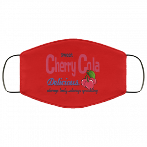 Sweet Cherry Cola Delicious Always Tasty Always Sparking Face Mask 37