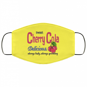 Sweet Cherry Cola Delicious Always Tasty Always Sparking Face Mask 44