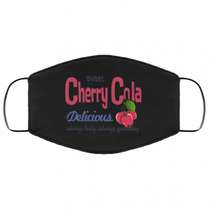Sweet Cherry Cola Delicious Always Tasty Always Sparking Face Mask 51