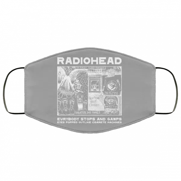 Radiohead Evrybody Stops And Gawps Eyes Popped Outlike Cigarete Machines Face Mask 4