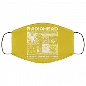 Radiohead Evrybody Stops And Gawps Eyes Popped Outlike Cigarete Machines Face Mask 32