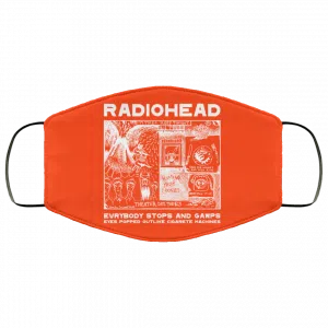 Radiohead Evrybody Stops And Gawps Eyes Popped Outlike Cigarete Machines Face Mask 33