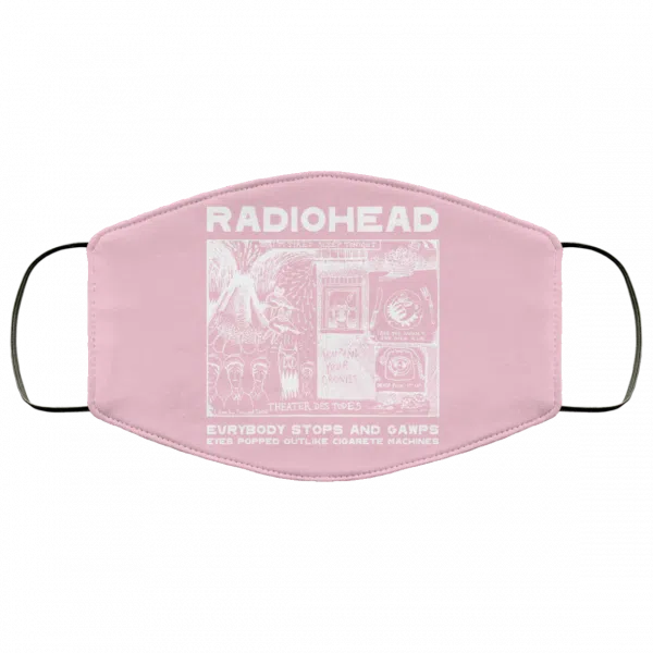 Radiohead Evrybody Stops And Gawps Eyes Popped Outlike Cigarete Machines Face Mask 10