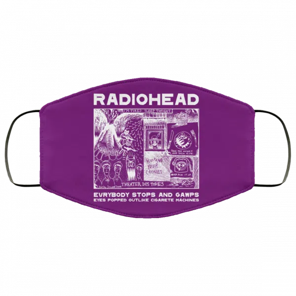 Radiohead Evrybody Stops And Gawps Eyes Popped Outlike Cigarete Machines Face Mask 11