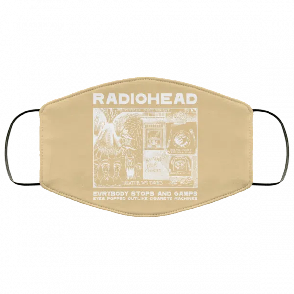 Radiohead Evrybody Stops And Gawps Eyes Popped Outlike Cigarete Machines Face Mask 15