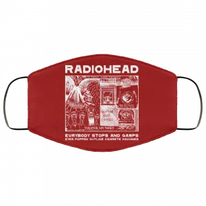 Radiohead Evrybody Stops And Gawps Eyes Popped Outlike Cigarete Machines Face Mask 45