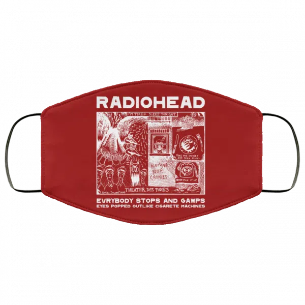 Radiohead Evrybody Stops And Gawps Eyes Popped Outlike Cigarete Machines Face Mask 21