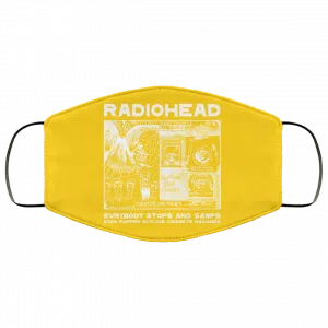 Radiohead Evrybody Stops And Gawps Eyes Popped Outlike Cigarete Machines Face Mask 50