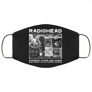 Radiohead Evrybody Stops And Gawps Eyes Popped Outlike Cigarete Machines Face Mask 51