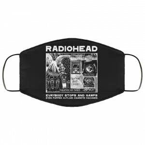 Radiohead Evrybody Stops And Gawps Eyes Popped Outlike Cigarete Machines Face Mask 51