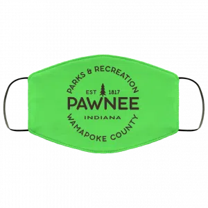 Parks & Recreation Pawnee Indiana 1817 Wamapoke Country Face Mask 27
