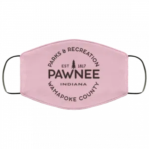 Parks & Recreation Pawnee Indiana 1817 Wamapoke Country Face Mask 32