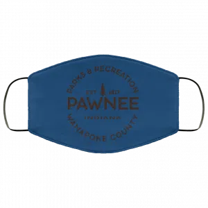 Parks & Recreation Pawnee Indiana 1817 Wamapoke Country Face Mask 35
