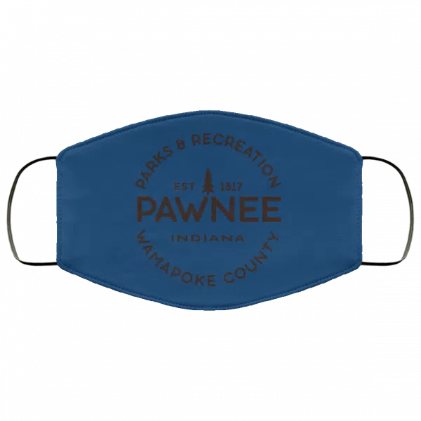 Parks & Recreation Pawnee Indiana 1817 Wamapoke Country Face Mask 11