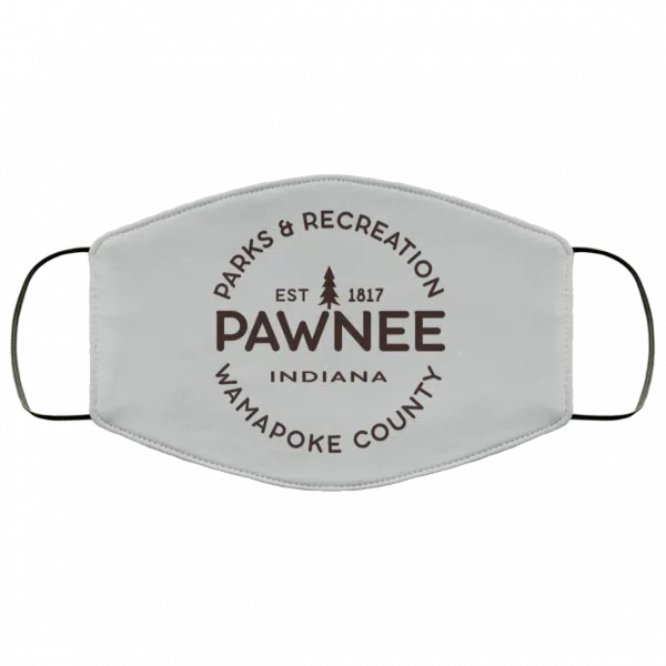 Parks & Recreation Pawnee Indiana 1817 Wamapoke Country Face Mask 12
