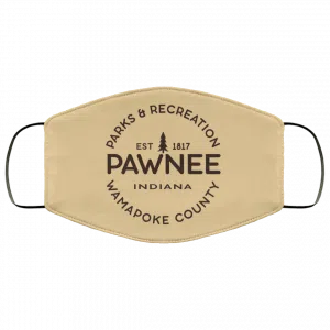 Parks & Recreation Pawnee Indiana 1817 Wamapoke Country Face Mask 37