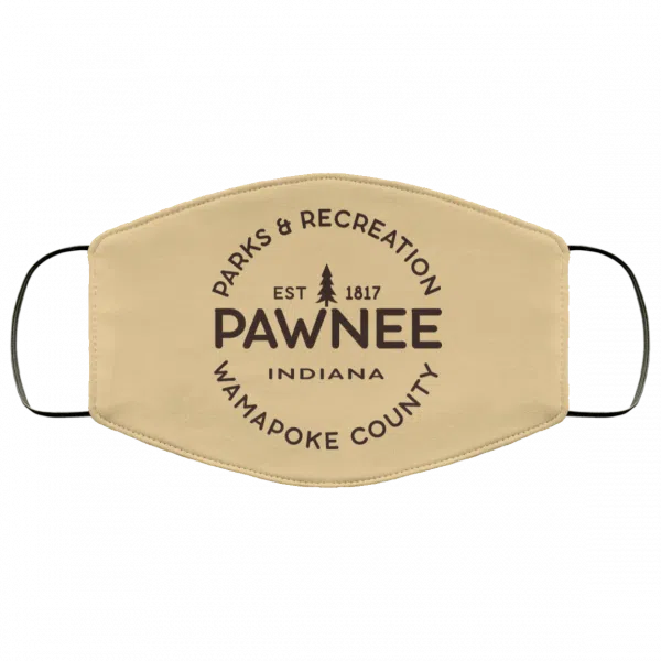 Parks & Recreation Pawnee Indiana 1817 Wamapoke Country Face Mask 13