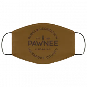 Parks & Recreation Pawnee Indiana 1817 Wamapoke Country Face Mask 38