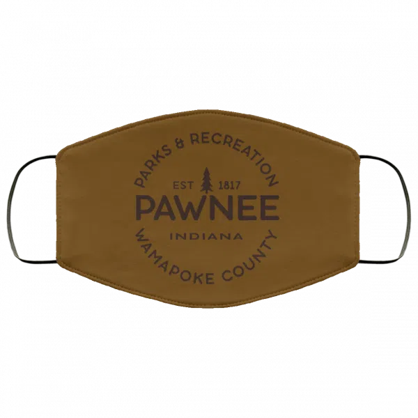 Parks & Recreation Pawnee Indiana 1817 Wamapoke Country Face Mask 14