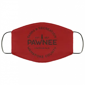 Parks & Recreation Pawnee Indiana 1817 Wamapoke Country Face Mask 39