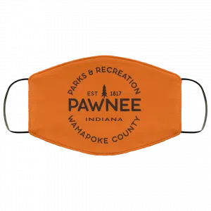 Parks & Recreation Pawnee Indiana 1817 Wamapoke Country Face Mask 40
