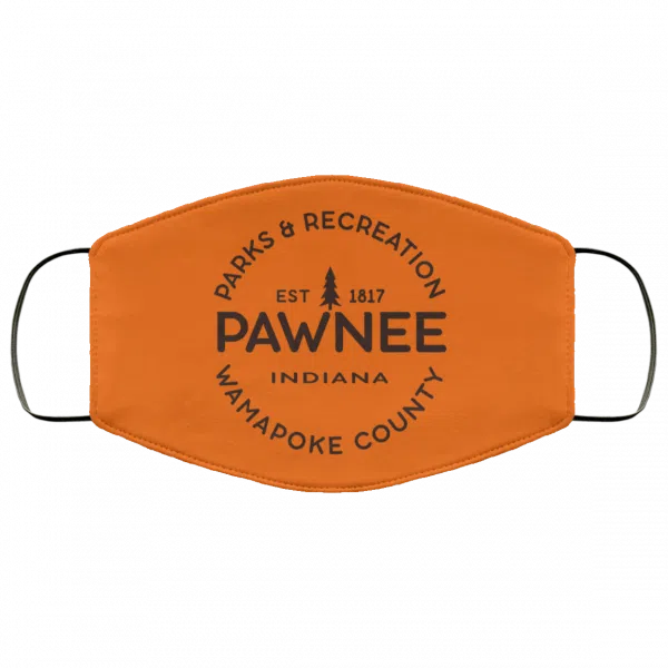 Parks & Recreation Pawnee Indiana 1817 Wamapoke Country Face Mask 16