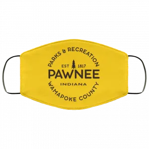 Parks & Recreation Pawnee Indiana 1817 Wamapoke Country Face Mask 43