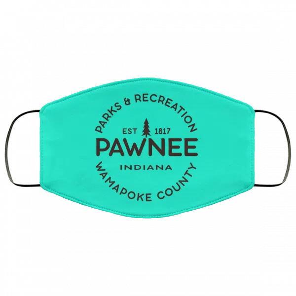 Parks & Recreation Pawnee Indiana 1817 Wamapoke Country Face Mask 20