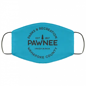 Parks & Recreation Pawnee Indiana 1817 Wamapoke Country Face Mask 45