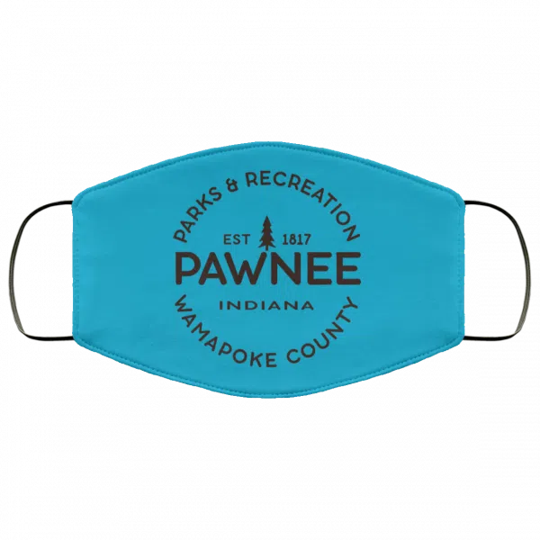 Parks & Recreation Pawnee Indiana 1817 Wamapoke Country Face Mask 21