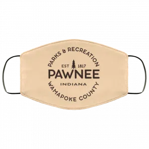 Parks & Recreation Pawnee Indiana 1817 Wamapoke Country Face Mask 46
