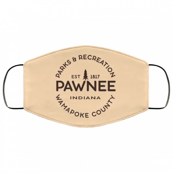 Parks & Recreation Pawnee Indiana 1817 Wamapoke Country Face Mask 22